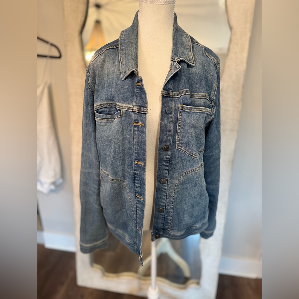 Pilcro Large Light Blue Denim Jacket Anthropologie